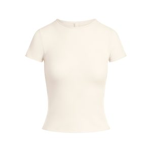 FEATHERWEIGHT CASHMERE TEE | EGRET