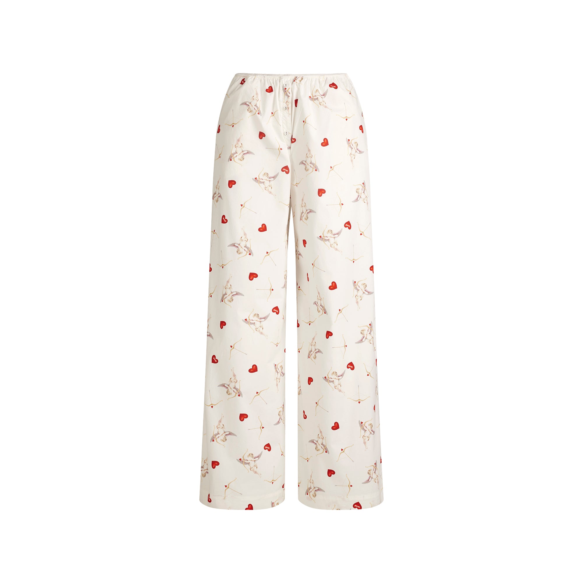 COTTON POPLIN OVERSIZED SLEEP SET | MARBLE CHERUB PRINT - Image 6