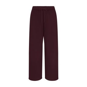 COTTON FLEECE CLASSIC STRAIGHT LEG PANT | CURRANT