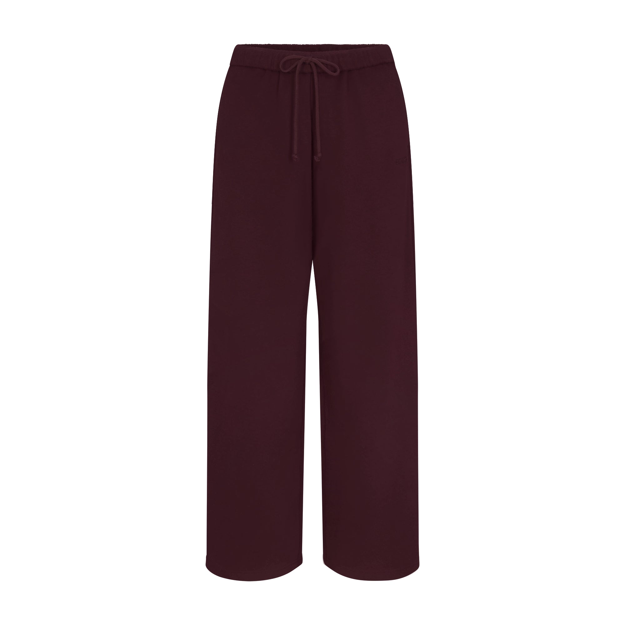 COTTON FLEECE CLASSIC STRAIGHT LEG PANT | CURRANT