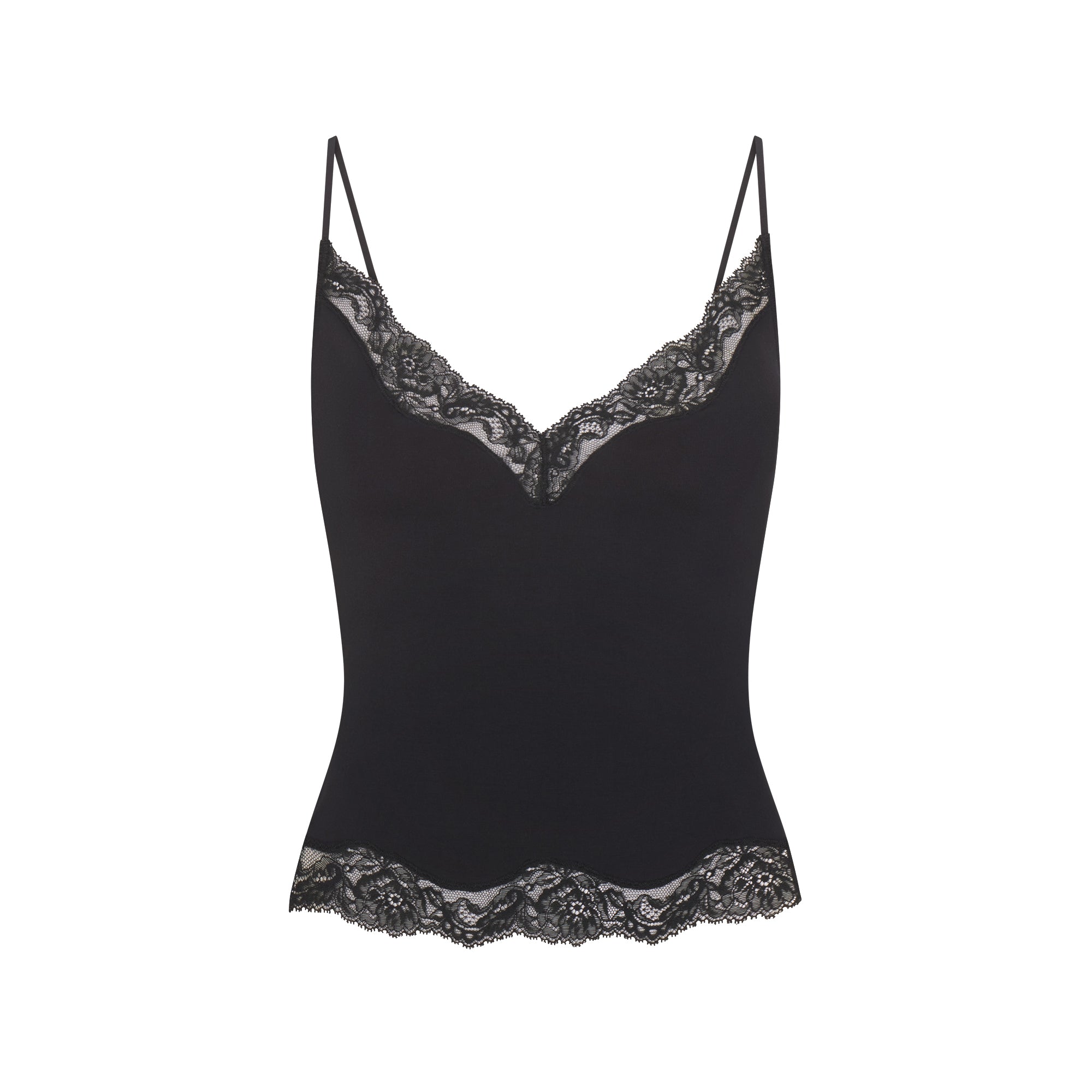 SKIMS SLEEP LACE CAMI AND PANT SET | ONYX - Image 5