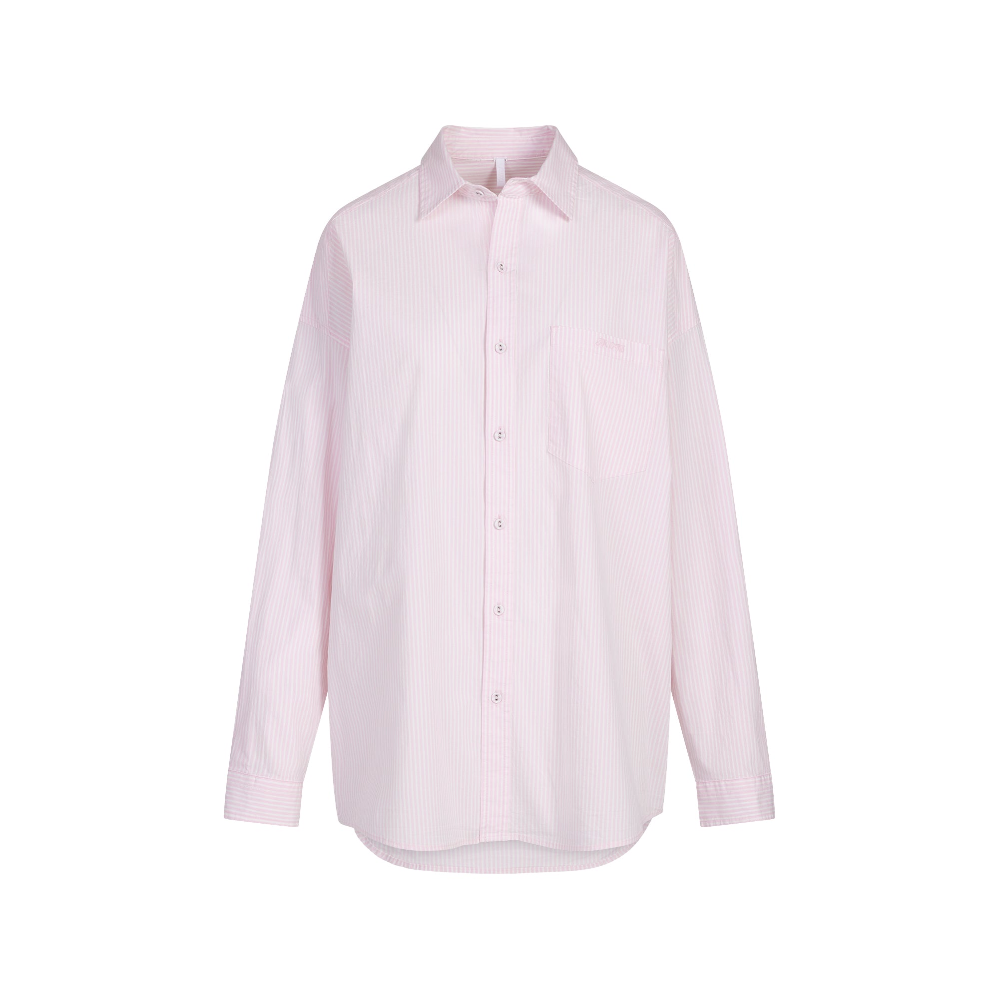 COTTON POPLIN OVERSIZED SLEEP SET | CHERRY BLOSSOM STRIPE - Image 6
