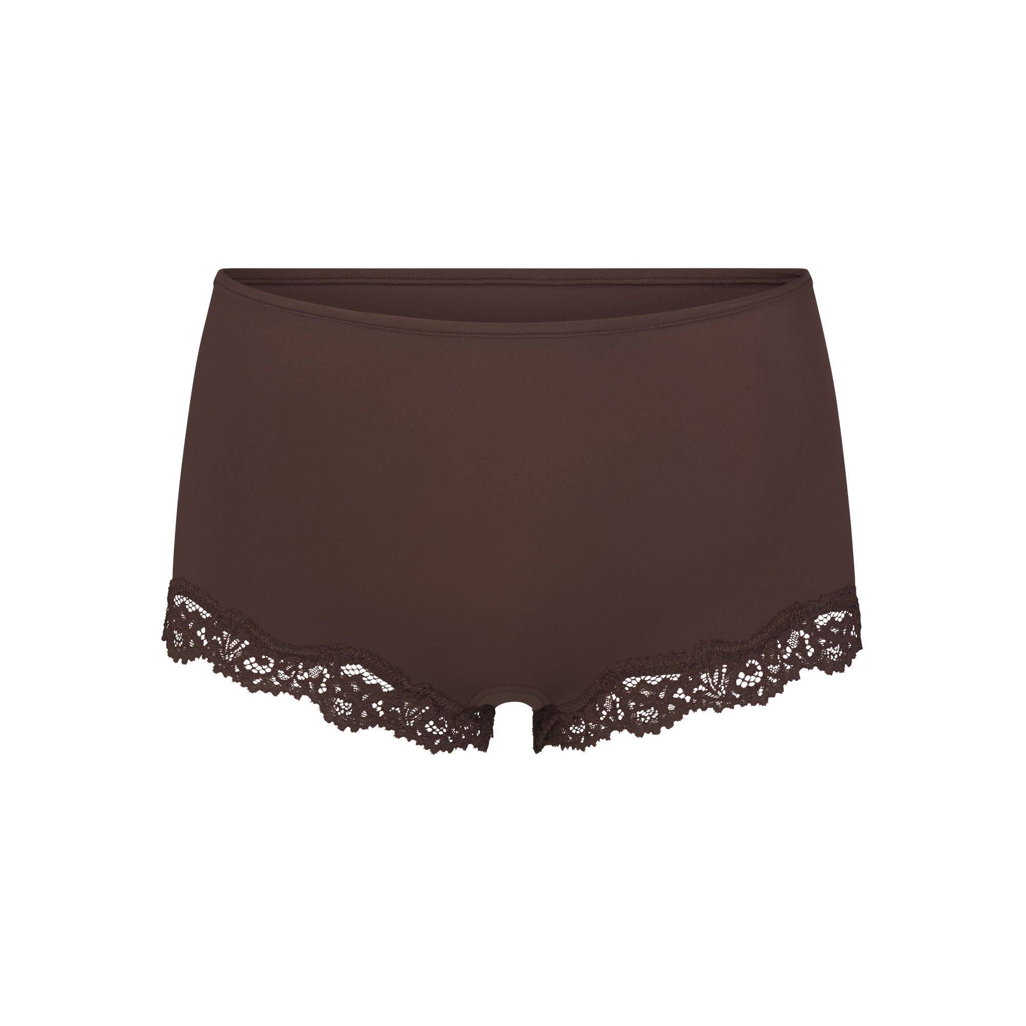FITS EVERYBODY LACE TRIANGLE CAMI AND BOY SHORT SET | ESPRESSO - Image 7