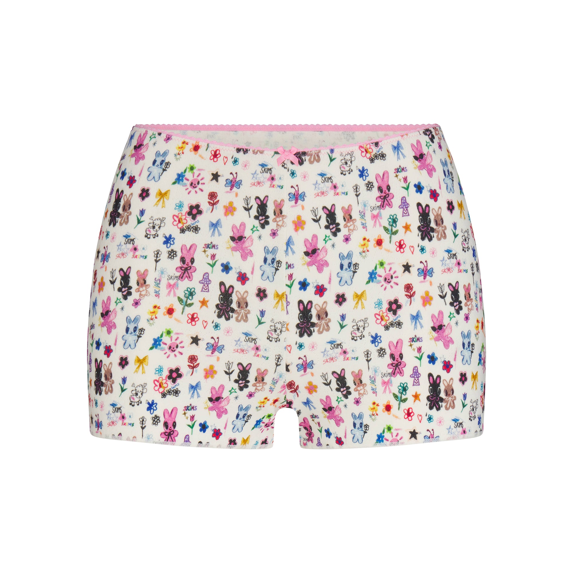 LOGO POINTELLE CAMI AND SHORT SET | MARBLE HAPPY BUNNIES - Image 7