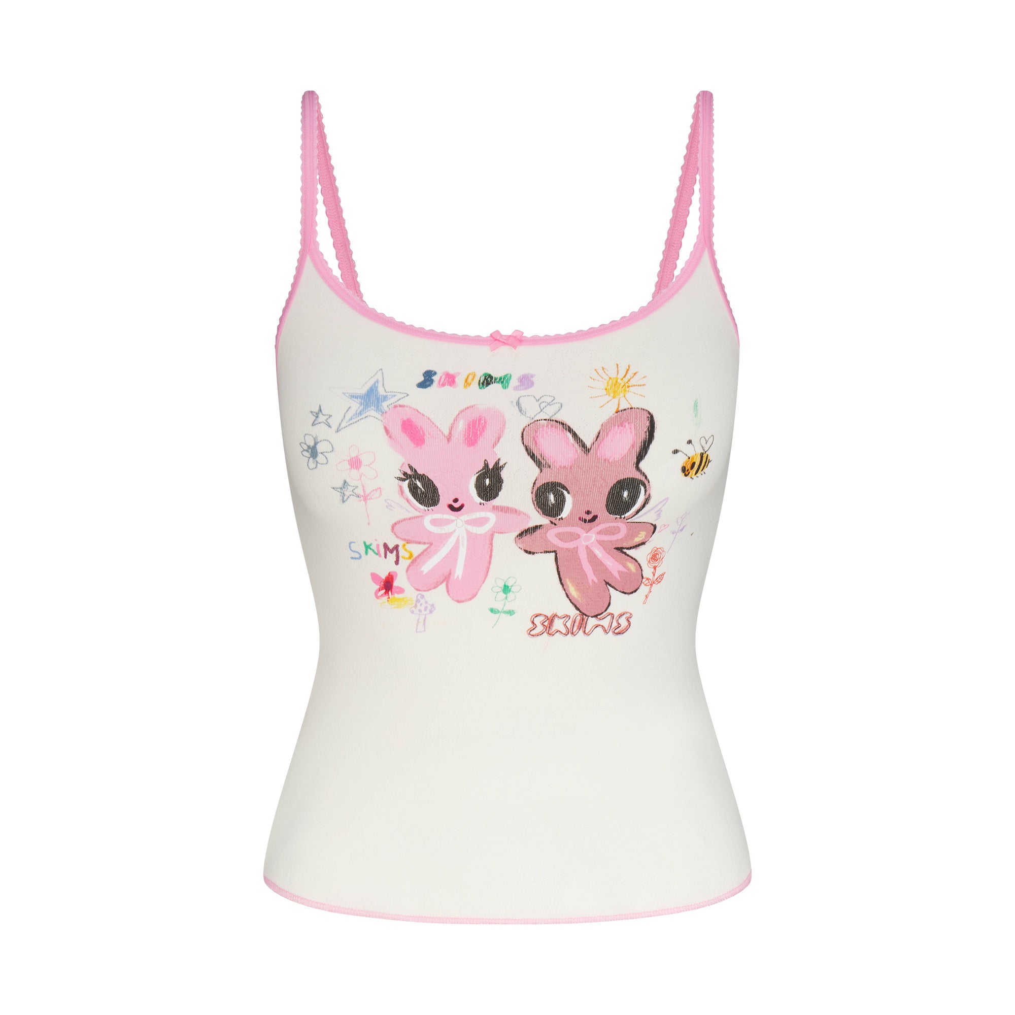 LOGO POINTELLE CAMI AND SHORT SET | MARBLE HAPPY BUNNIES - Image 6