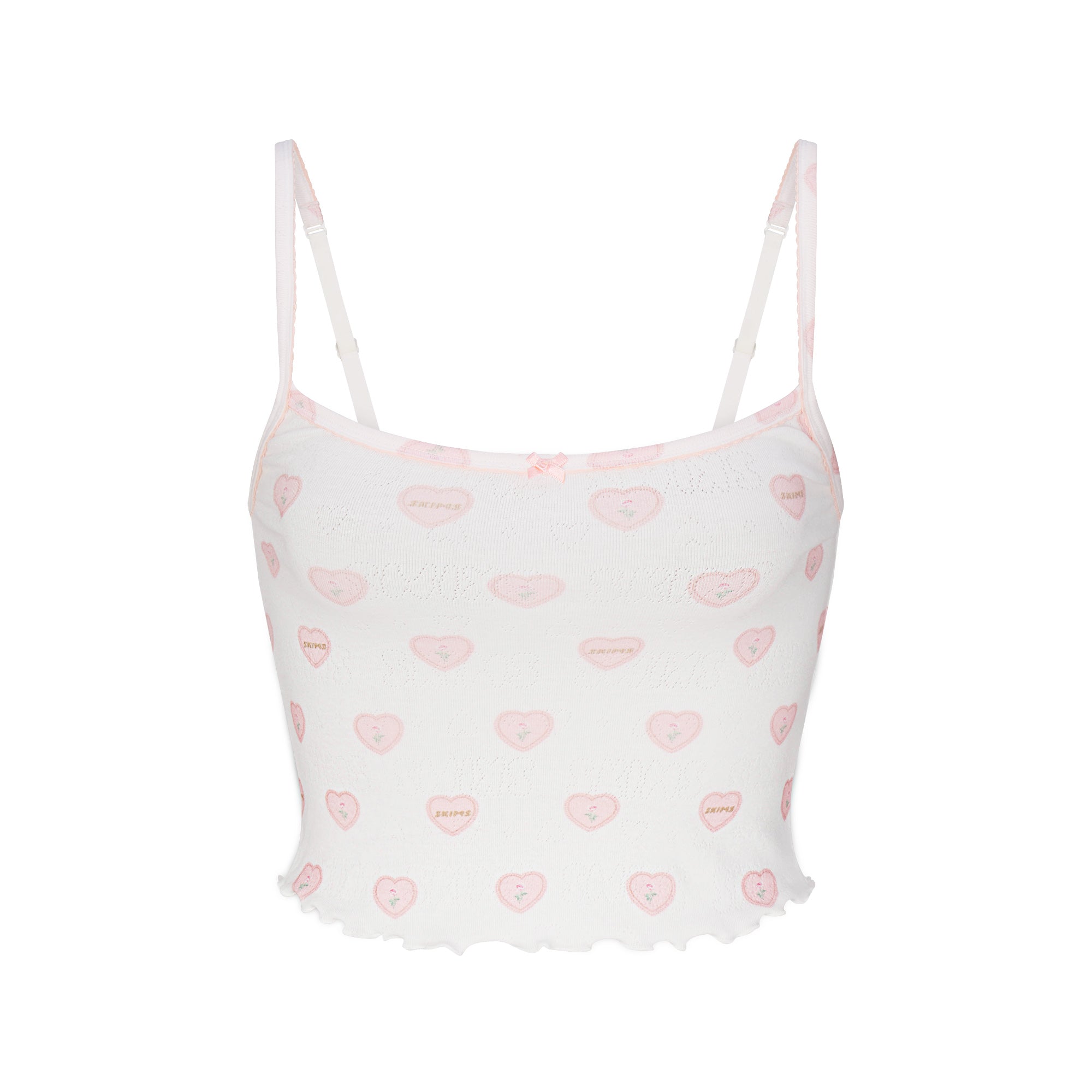 LOGO POINTELLE CAMI SLEEP SET | SNOW LACE HEARTS - Image 7