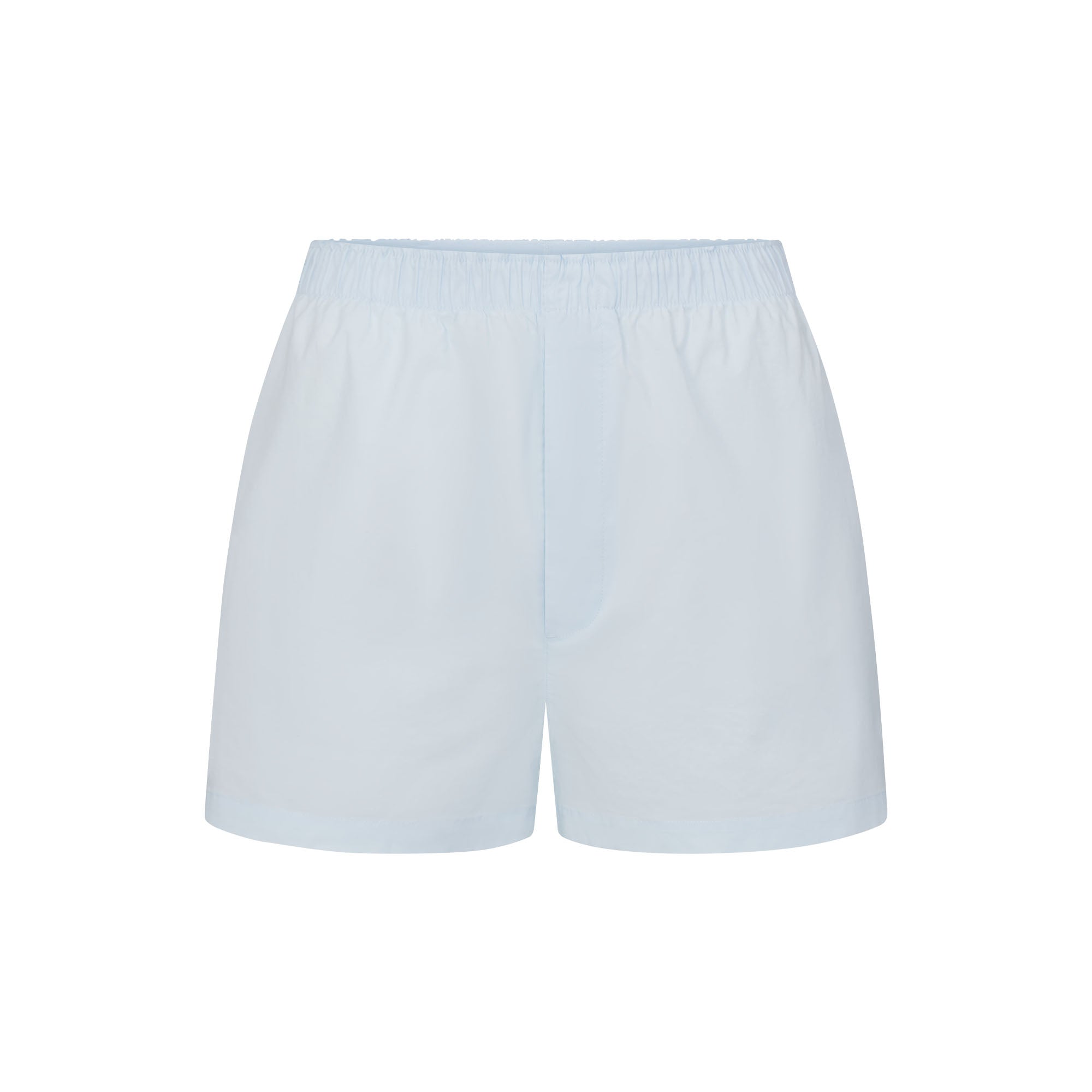 COTTON POPLIN SLEEP LONG SLEEVE AND BOXER SET | BABY BLUE CONTRAST - Image 7