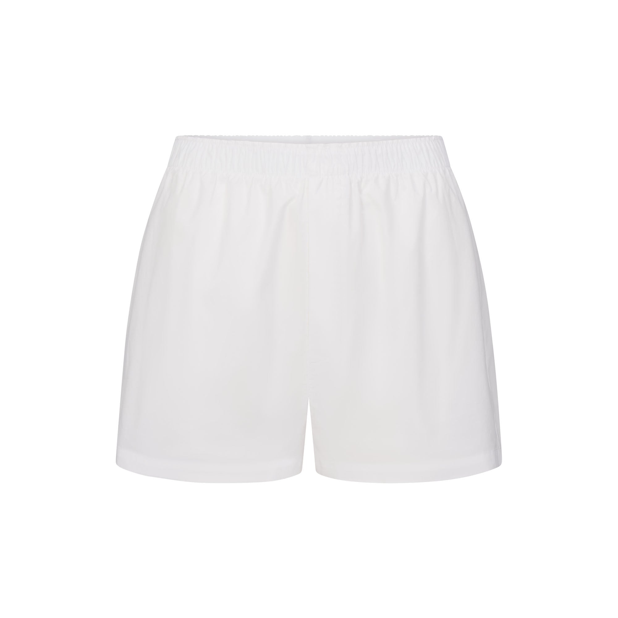 COTTON POPLIN SLEEP LONG SLEEVE AND BOXER SET | SNOW CONTRAST - Image 7