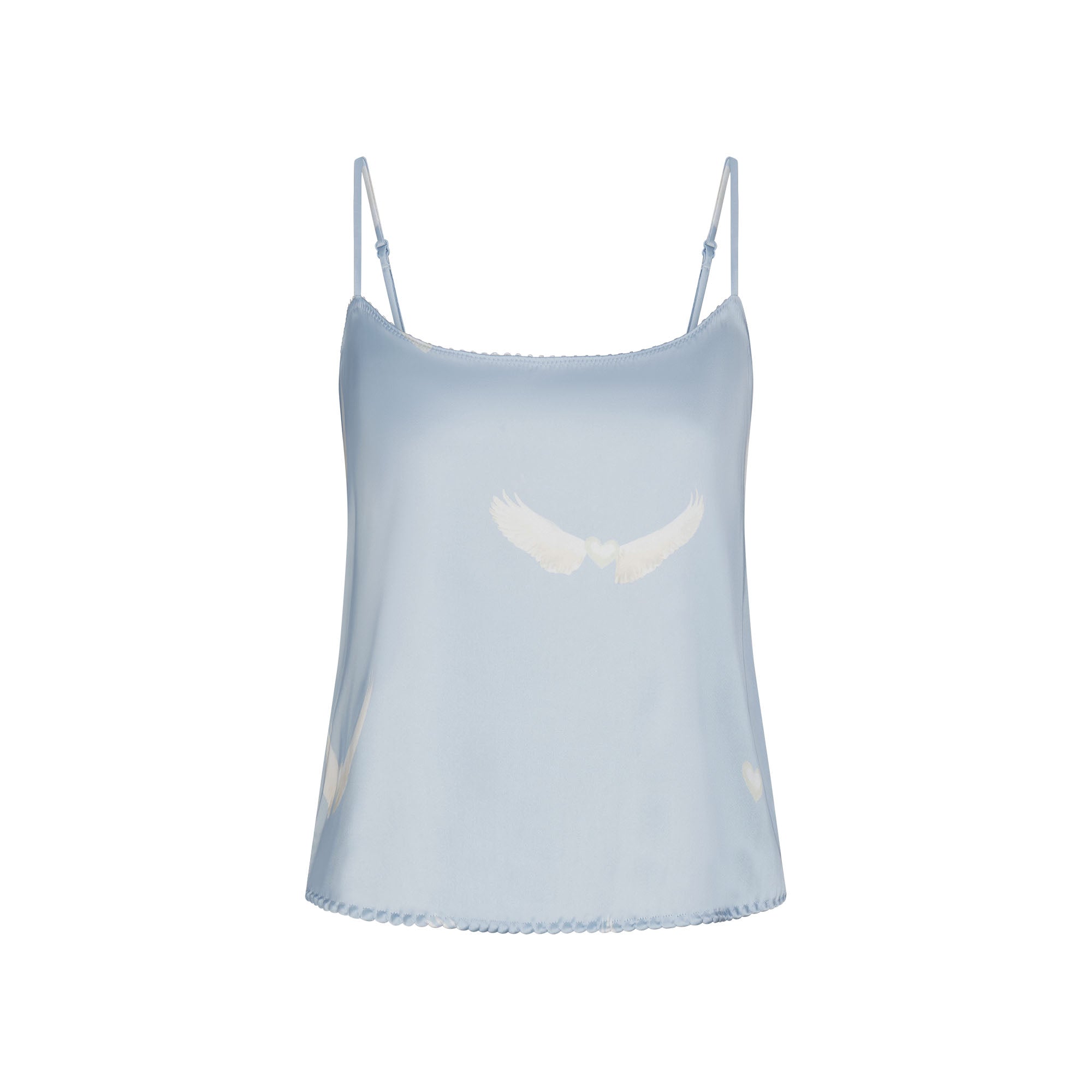 WOVEN SHINE CAMI AND SHORT SLEEP SET | AERO WING HEARTS PRINT - Image 6