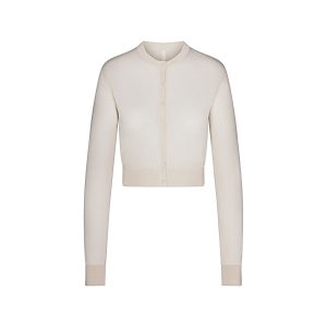 SLINKY KNIT CARDIGAN | BUFF