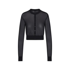 SLINKY KNIT CARDIGAN | OBSIDIAN