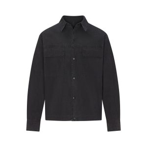 WOVEN MENS RELAXED SHIRT | ONYX