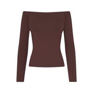 SMOOTH LAYERS OFF THE SHOULDER TOP | COCOA