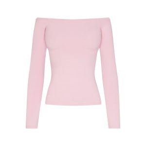 SMOOTH LAYERS OFF THE SHOULDER TOP | PEONY