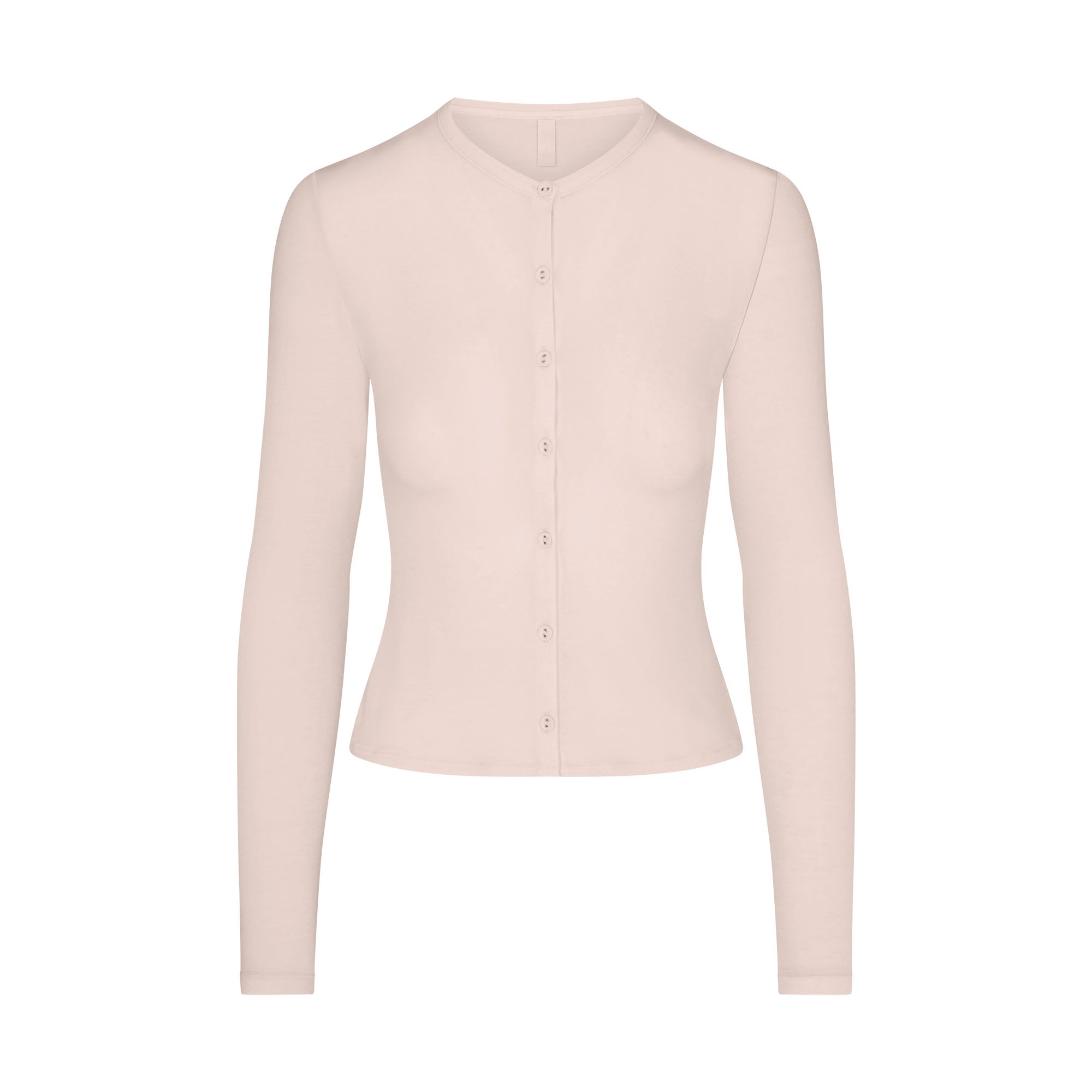 SHEER MODAL CARDIGAN WITH COVERED BUTTONS | PRIMROSE