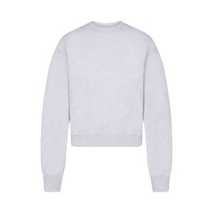 COTTON FLEECE CLASSIC CREWNECK | LIGHT HEATHER GREY