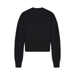 COTTON FLEECE CLASSIC CREWNECK | ONYX