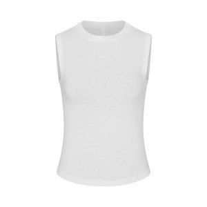 WORN IN JERSEY HIGH CREW TANK | SNOW