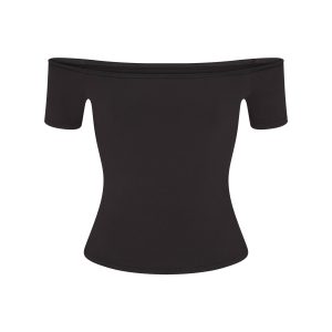 COTTON JERSEY OFF THE SHOULDER TOP | SOOT
