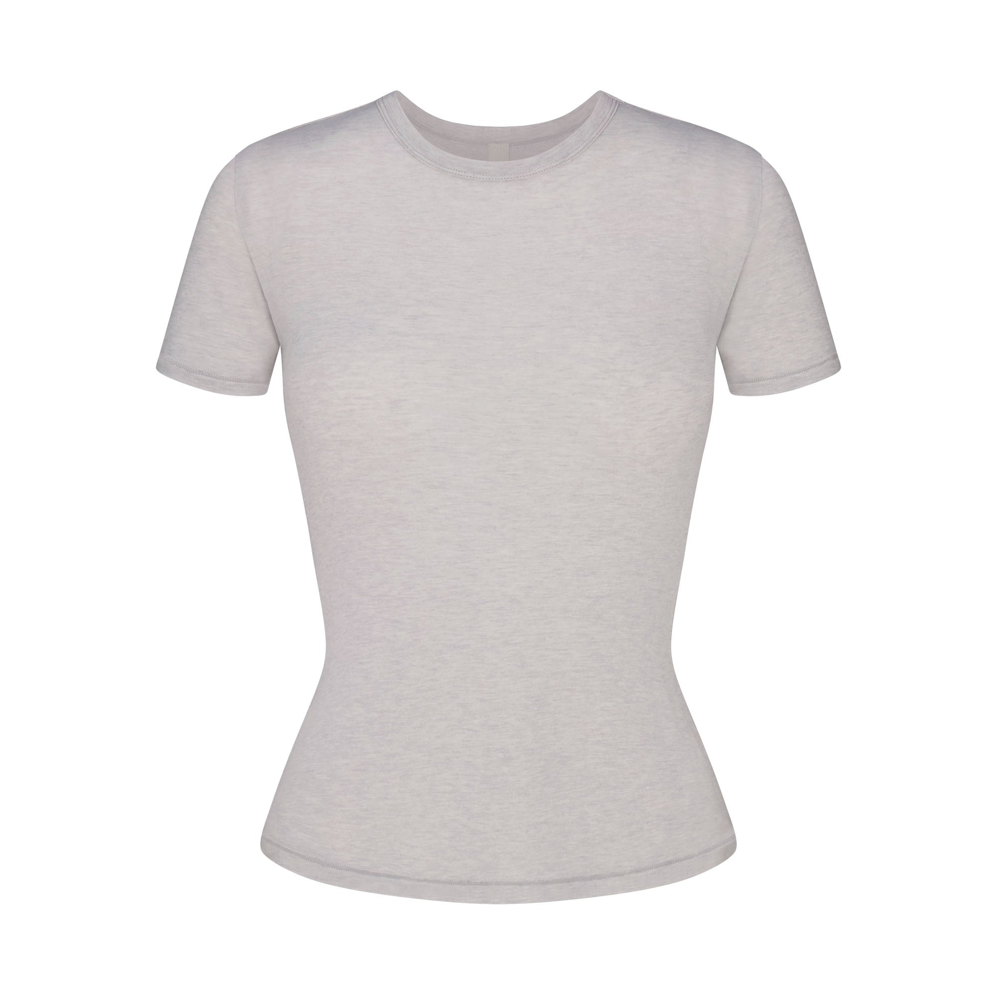 SHEER MODAL LONG T-SHIRT | HEATHER GREY