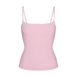 COTTON JERSEY SCOOP NECK CAMI | CHERRY BLOSSOM