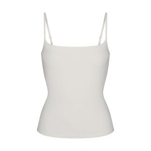 COTTON JERSEY SCOOP NECK CAMI | MARBLE