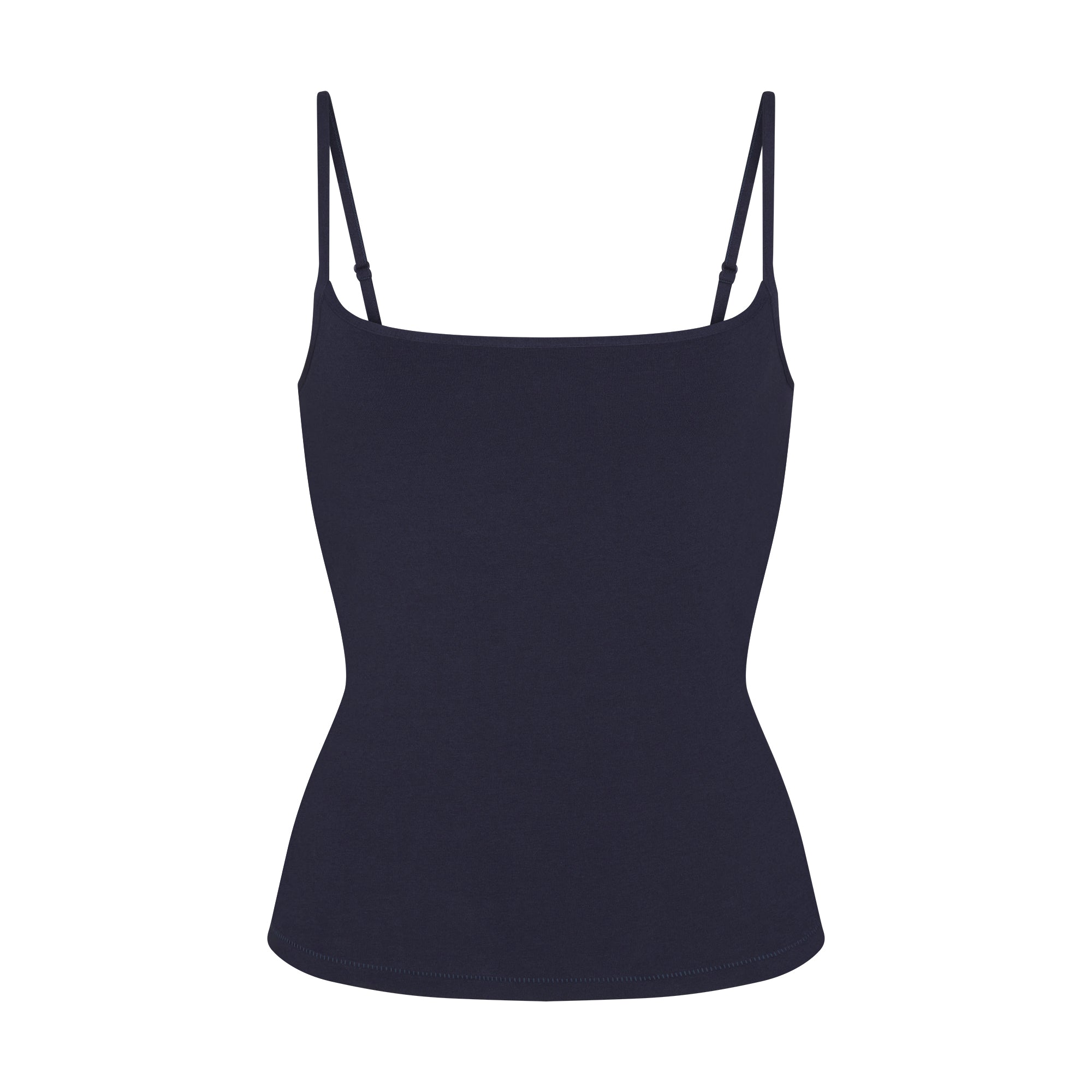COTTON JERSEY SCOOP NECK CAMI | NAVY