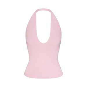 SMOOTH LAYERS HALTER TOP | PEONY