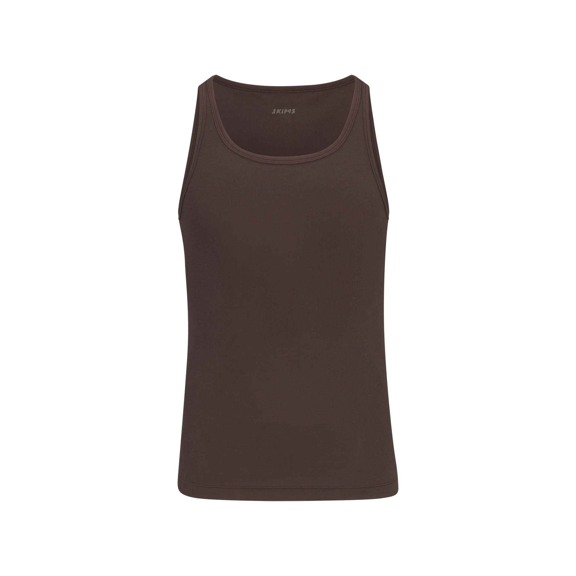 SKIMS COTTON MENS RIB TANK 3-PACK | VERDANT DARK SEPIA MULTI - Image 10