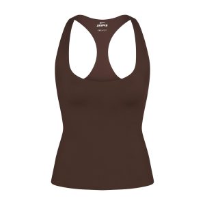 NikeSKIMS MATTE RACERBACK TANK | DARK SEPIA