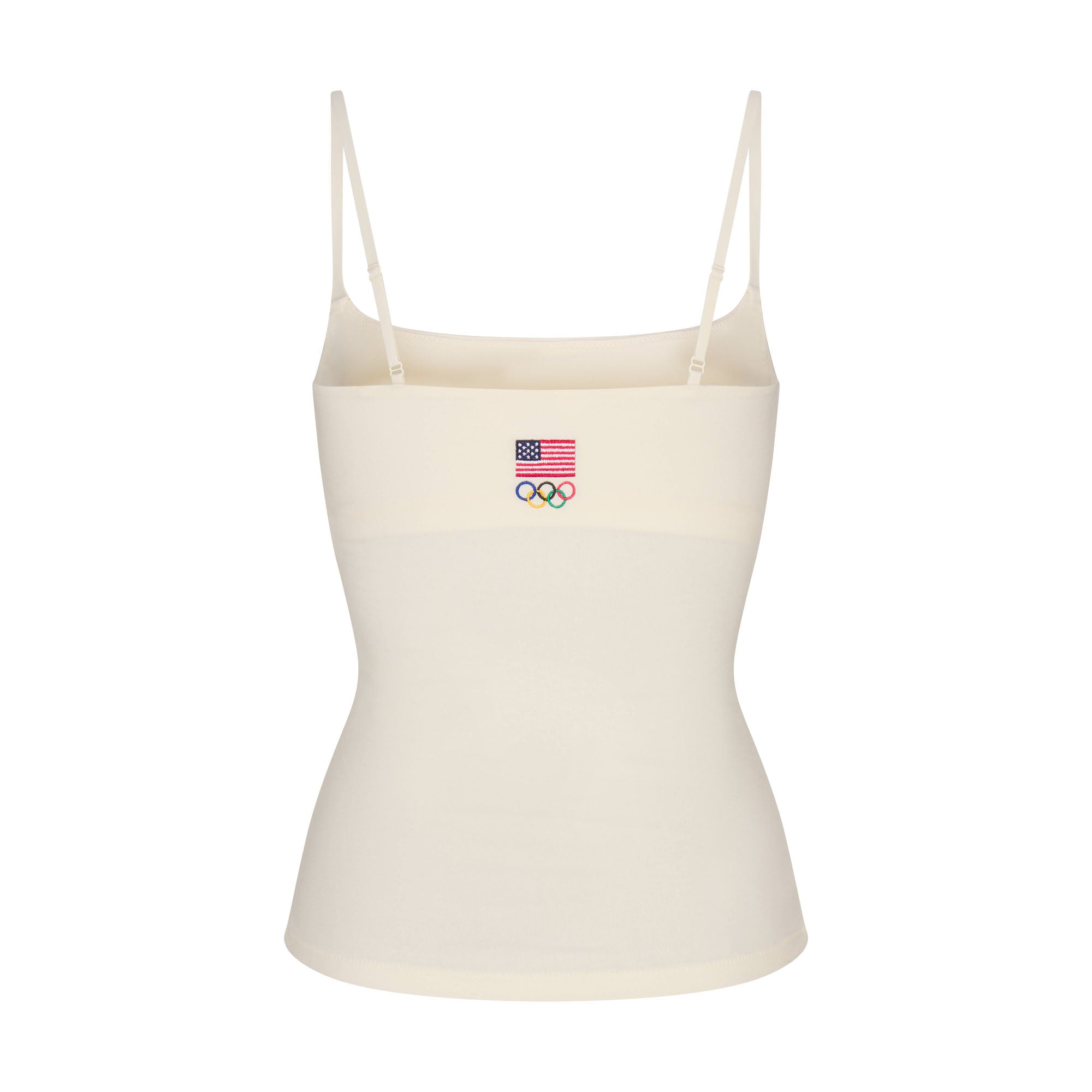 SKIMS FOR TEAM USA COTTON JERSEY OLYMPIC CAMI | ECRU - Image 6