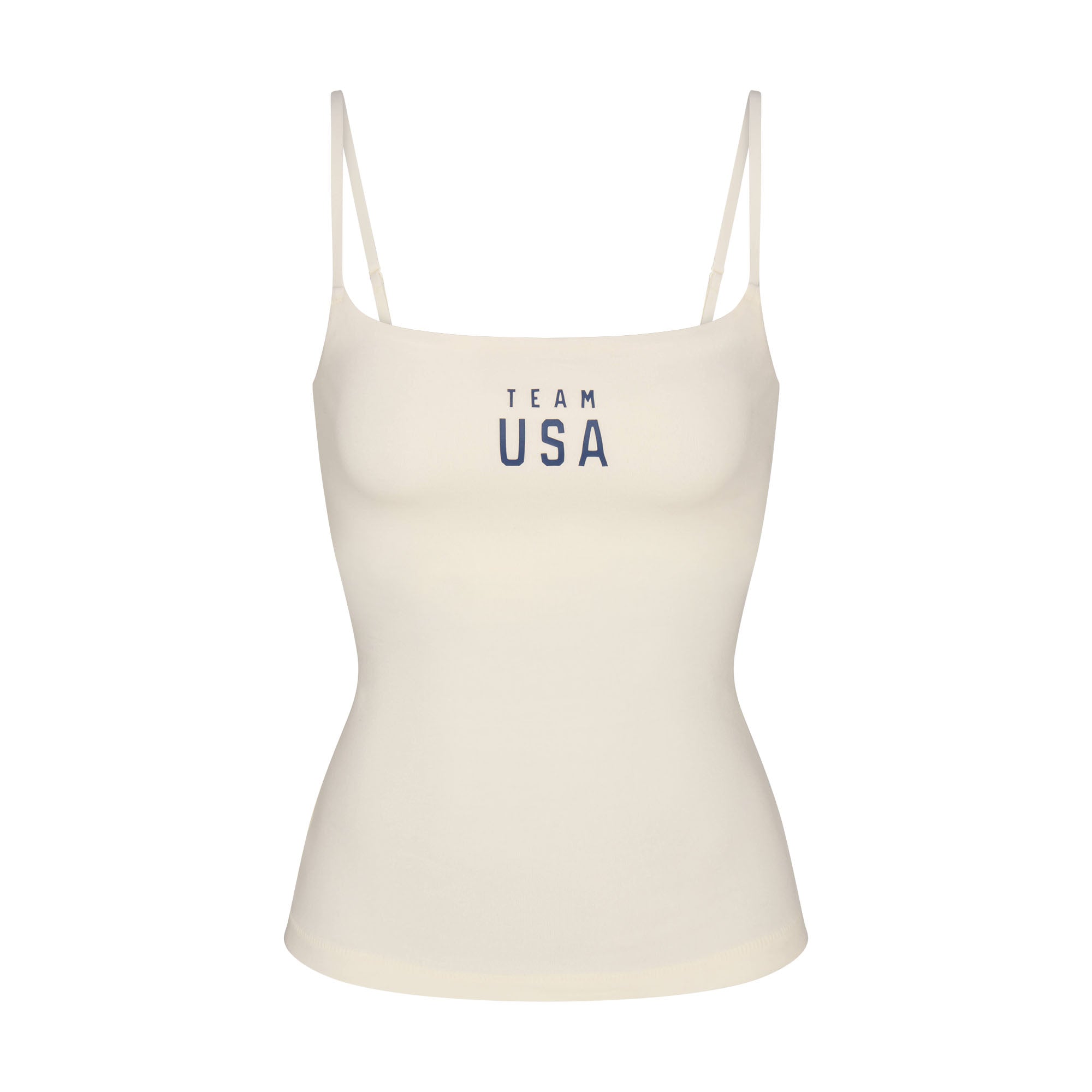 SKIMS FOR TEAM USA COTTON JERSEY OLYMPIC CAMI | ECRU