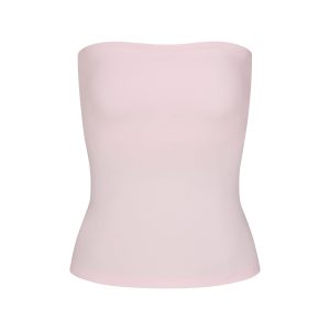 COTTON JERSEY TUBE TOP | CHERRY BLOSSOM