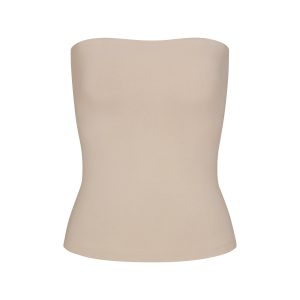 COTTON JERSEY TUBE TOP | STONE