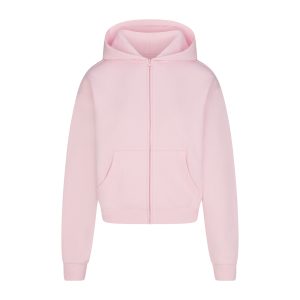 COTTON FLEECE CLASSIC ZIP UP HOODIE | CHERRY BLOSSOM