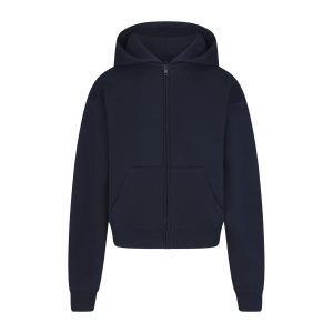 COTTON FLEECE CLASSIC ZIP UP HOODIE | NAVY