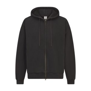 HEAVYWEIGHT FLEECE ZIP UP HOODIE | WASHED ONYX