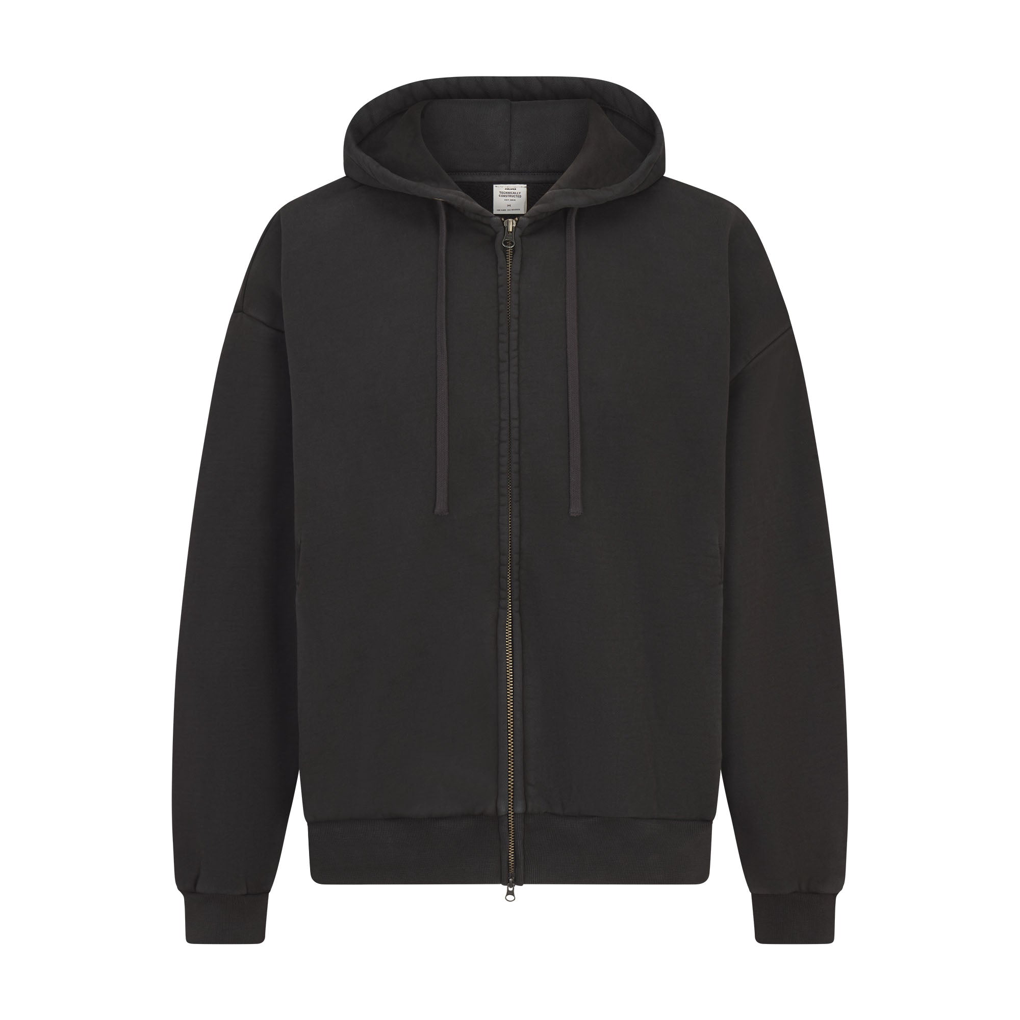 HEAVYWEIGHT FLEECE ZIP UP HOODIE | WASHED ONYX
