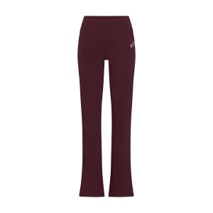COTTON JERSEY LOGO FOLDOVER PANT | CURRANT ARCHED SKIMS PLAID