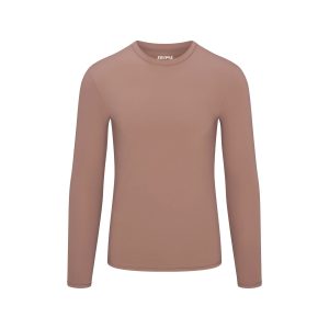 FITS EVERYBODY MENS SLIM LONG SLEEVE T-SHIRT | UMBER