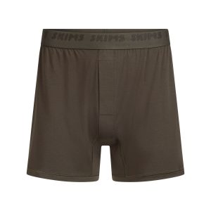 SKIMS STRETCH MENS KNIT BOXER | LODEN