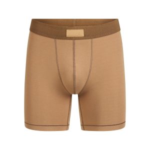 SKIMS COTTON MENS 5 BOXER BRIEF | RUSSET