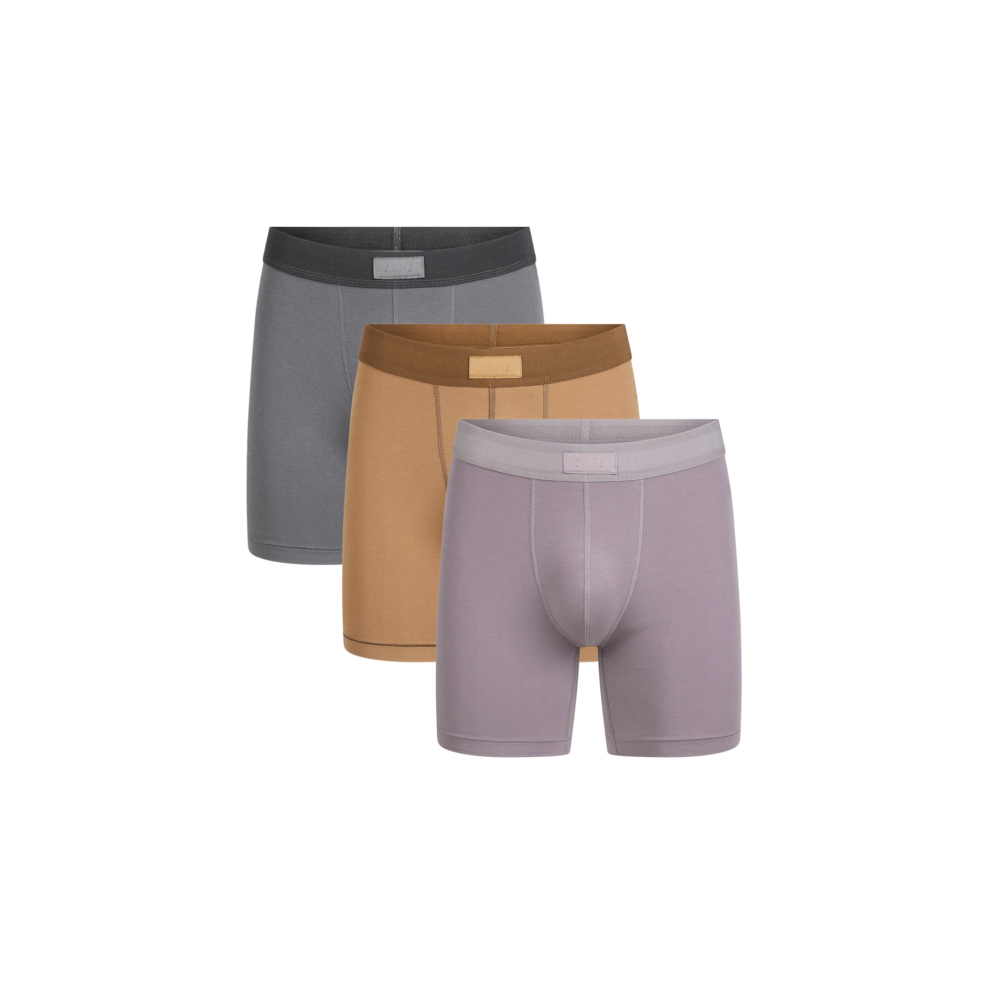 SKIMS COTTON MENS 5 BOXER BRIEF 3-PACK | RUSSET MULTI