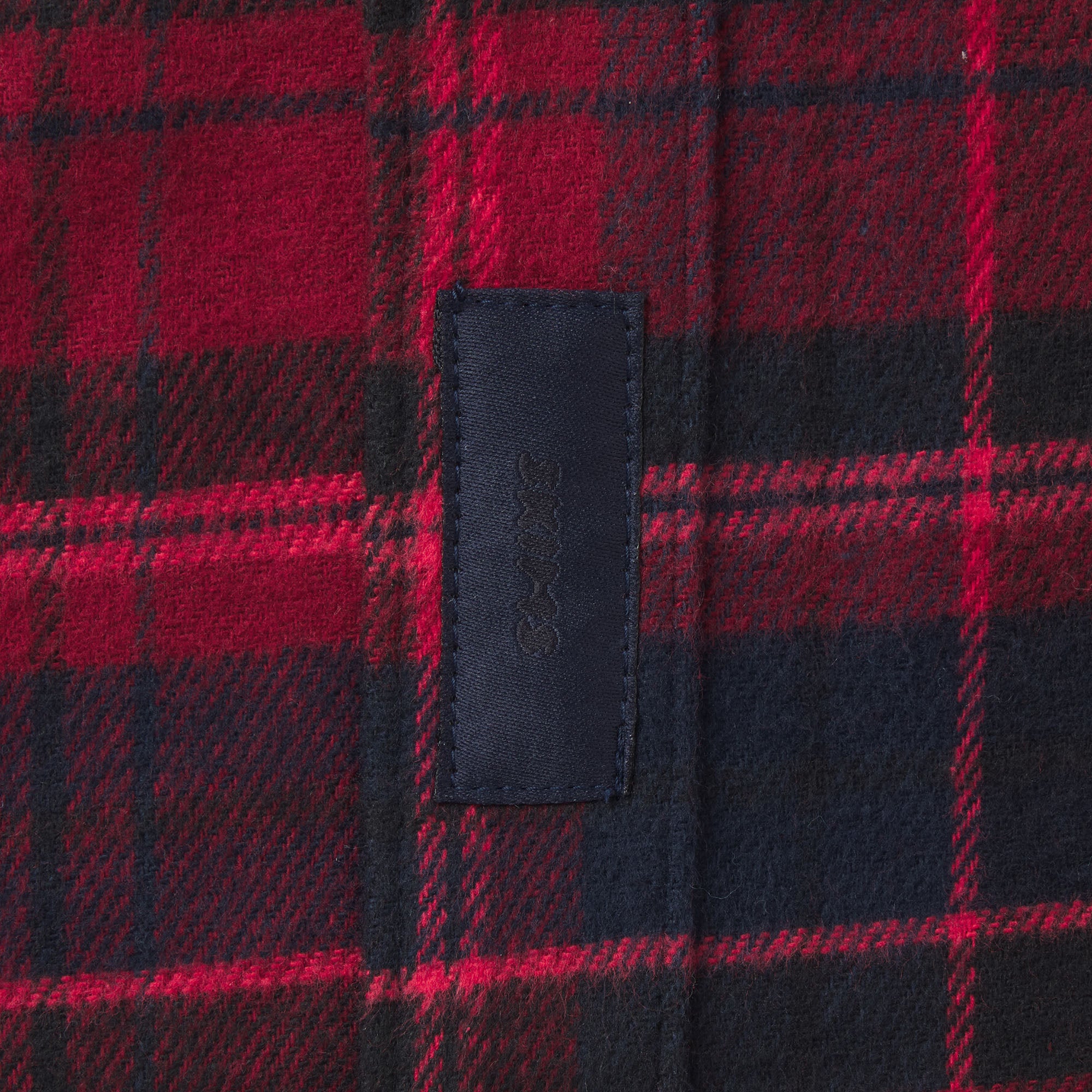 OUTDOOR FLANNEL OVERSIZED DOUBLE WAISTBAND PANT | MERLOT CABIN PLAID - Image 6