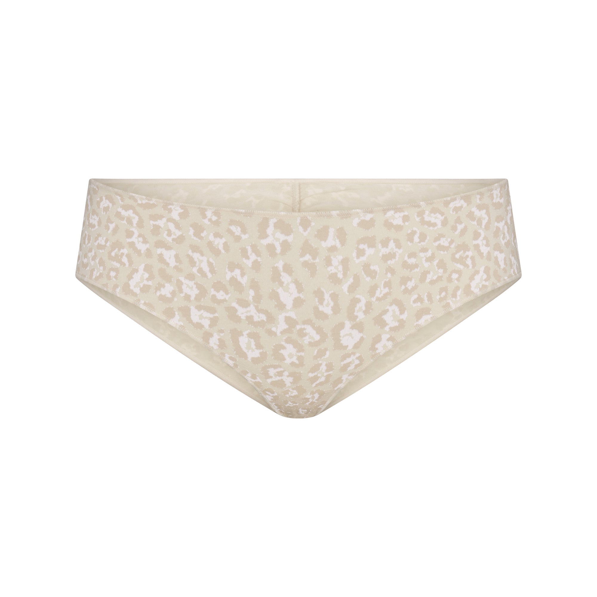 LIGHTWEIGHT COTTON RUCHED BACK HIPSTER | DELTA LEOPARD