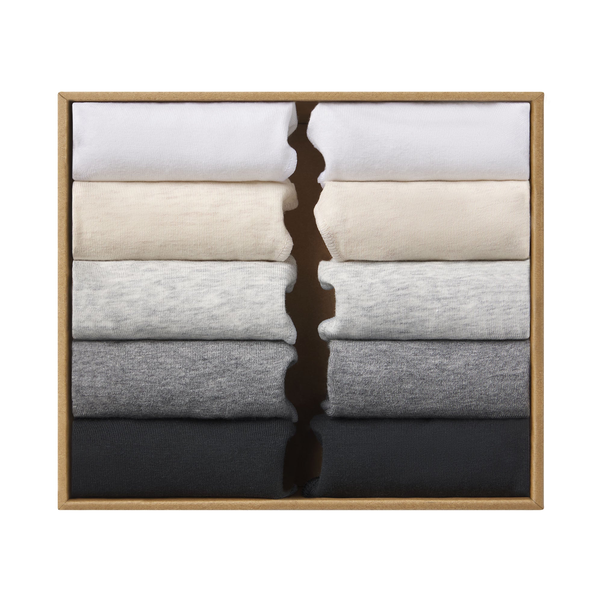 LIGHTWEIGHT COTTON STRING THONG 10-PACK | HEATHER SOOT MULTI - Image 14