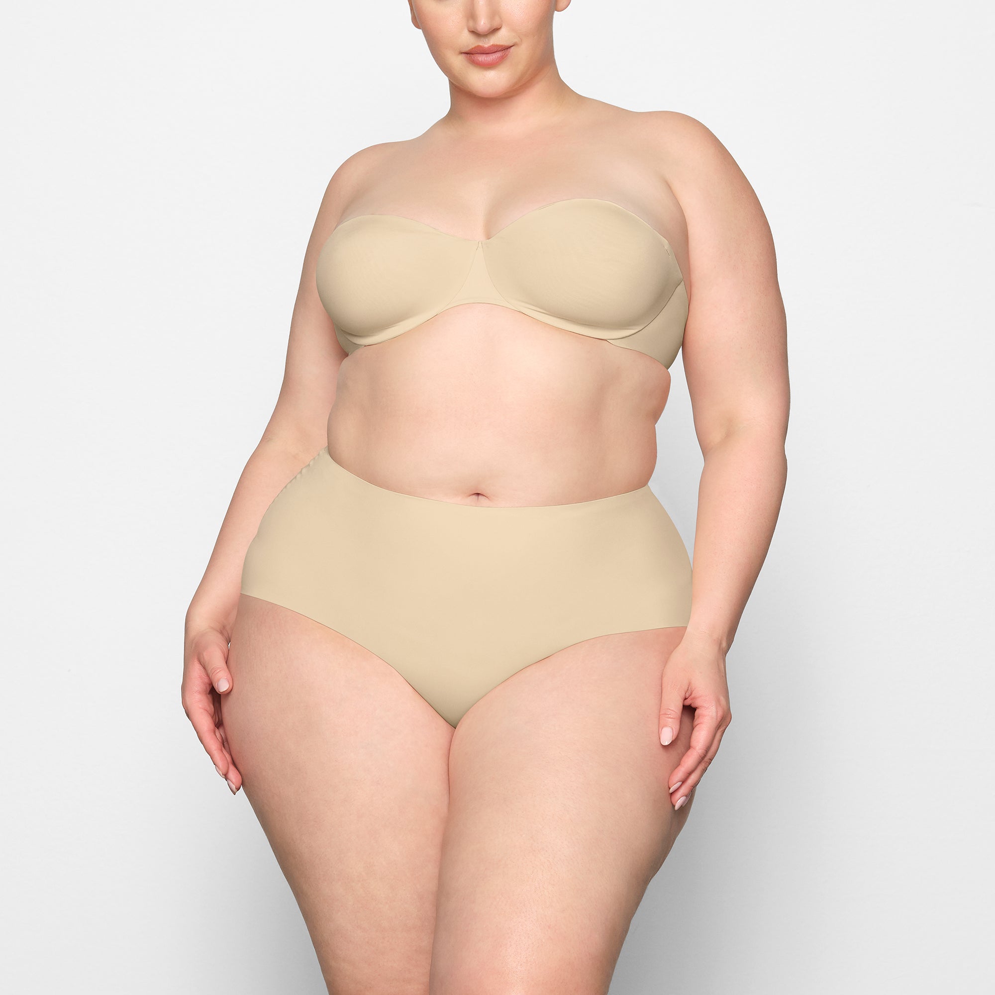 SMOOTHING INTIMATES HIGH-WAISTED BRIEF | SAND - Image 2