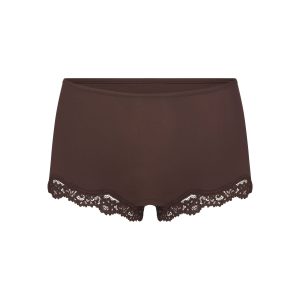 FITS EVERYBODY LACE BOY SHORT | ESPRESSO