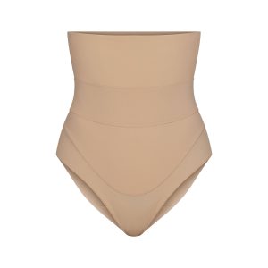 FITS EVERYBODY MATERNITY BANDED HIGH-WAISTED BRIEF | CLAY