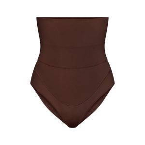 FITS EVERYBODY MATERNITY BANDED HIGH-WAISTED BRIEF | COCOA